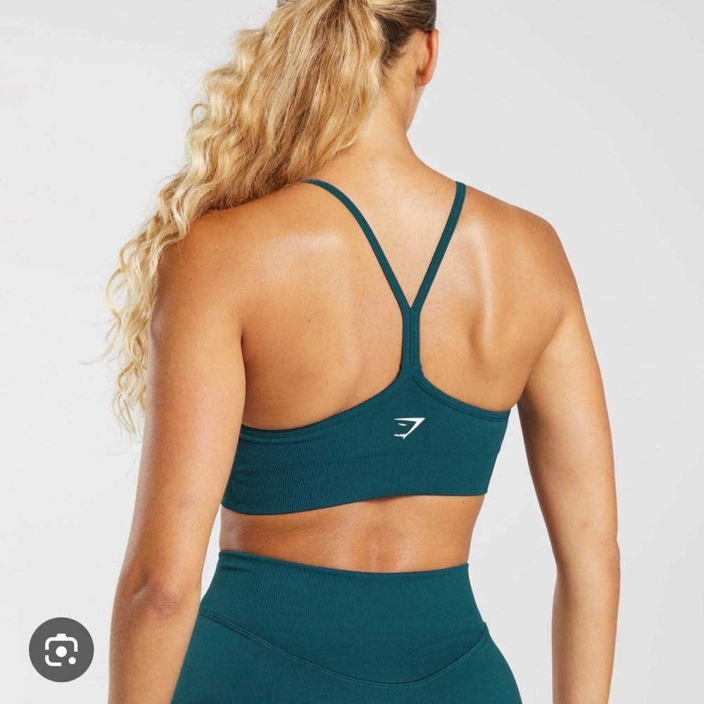Gymshark Sweat Seamless Sports Bra — Teal